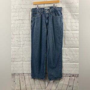 Lee Mens Size 36 x 32 Premium Relax Straight Leg Jeans